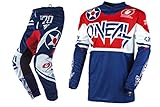 Oneal Element Warhawk Red/White/Blue Motocross Dirt