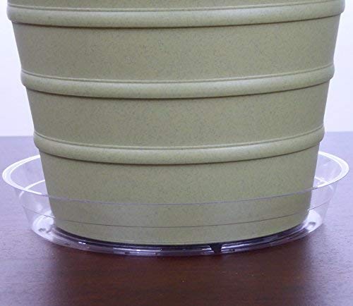 5 YOUniversal+Products+Clear+Plant+Saucers