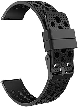 Jewh New and Frontier - Creative Watch Band - Classic 22mm Soft Silicone Bracelet Strap - Watch Band for Samsung Gear S3 l0730#3 - Samsung Watch Band (Black)