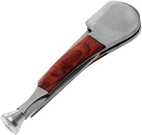 Philna12 3in1 Stainless Steel Red Wood Smoking Tobacco Clean Pipe Reamers Tamper Cleaner Tool