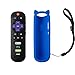 Remote Control Hulu Starz App Shortcut Key for TCL Roku TV RC280 32S305 49S405 49S403 43S303 65S405 55S405 43S405 55S403 32S301 50FS3800 32S3750 32S3800 32S4610R 32s325 Blue Silicone Cover for Free