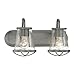 Designers Fountain 87002-WI 18in Darby 2-Light Bathroom Vanity Light Fixture, Weathered Iron