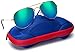 Kids Junior Aviator Classic Sunglasses Metal Frame Reflective Lenses By Comcl (Green Flash, 52)