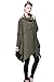 Mordenmiss Women's Oversized Sweater Spring Day Bat Shirt Army Green
