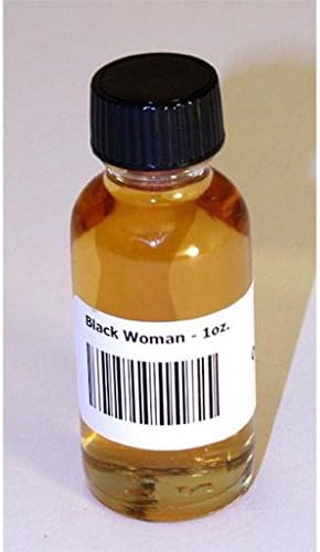 Alcohol Free Unisex Perfume Black Woman Type Body Oil Scented Fragrance 1 oz Glass Bottle