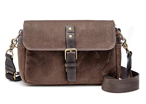 ONA - The Bowery - Camera Messenger Bag - Oak Waxed Canvas (ONA5-014OAK)