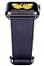 JSGJMY Apple Watch Band 42mm Men Navy Genuine Leather Loop with Black/Space Grey Metal Clasp for iWatch Series 3,Series 2,Series 1,Sport,Edition