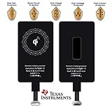 Wireless Receiver QI Charger USB Type C Charging Adapter Compatible LG G6 G5 G4 Stylo 4 V20 Google Pixel 2 XL Samsung Galaxy C9 C7 Pro Motorola Moto Z Z2 Play X4 X Style HTC 10 U11 for Cordless Charge