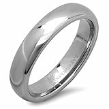 5mm Mens Plain Comfort Fit Tungsten Wedding Band ( Available Ring Sizes 7-12)