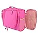 Jmkcoz Portable Large Hanging Toiletry Bag Travel Bag Waterproof Hanging Toiletry Bag Bathroom Storage Makeup Organizer Pink