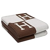 H-Blanket wool Cashmere Knitted Throw Blanket for Couch/Chair/Love Seat/Car Camping Blanket Shawl (55