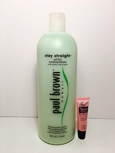 Paul Brown Stay Straight Anti Frizz Smoothing Shampoo 33 Oz "Free Starry Lip"
