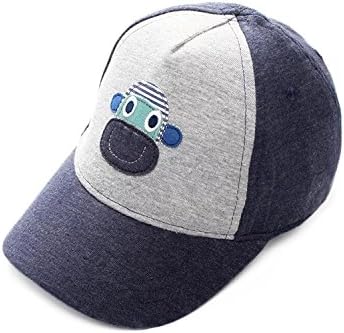 Kids Infant Cute Monkey/Stars Cotton Baseball Hats Sun Visors Cap, 44-46CM Head Girth,fits 3-6Month, Monkey