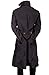 Marche Sydney mens Sherlock Holmes Wool Benedict Cumberbatch Consulting Detective Coat, Charcoal Gray, Medium