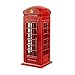 BeeSpring Red Phone Booth Delicate Britain Metal Alloy Money Coin Spare Change Piggy London Street Red Telephone Booth Bank Souvenir Model Box Jar Piggy Bank Red Phone Booth Box Moneybox-5.5