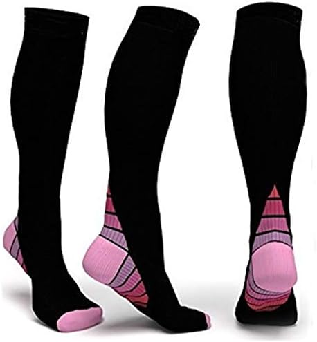 ANFitness Compression Socks Fit for Running, Nurses, Shin Splints, Flight Travel & Maternity Pregnancy - Boost Stamina, Circulation & Recovery