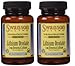 Swanson Ultra Lithium Orotate 5mg Elemental Lithium -- 2 Bottles each of 60 Veggie Capsules