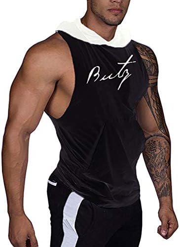 Diconna Men's Bodybuilding Hoodie Shirts Stringer Tank Top Muscle Sleeveless Gym Vest