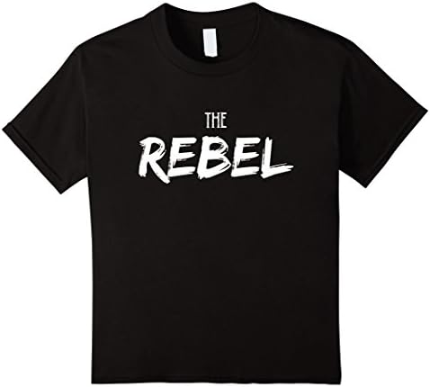 unisex-child The Rebel T-shirt Opposition Anarchy Top 8 Black