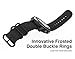 MoKo Band Compatible with Garmin Fenix 3, Fine Woven Nylon Adjustable Replacement Strap Fit Fenix 3/Fenix 3 HR/Fenix 5X/5X Plus/D2 Delta PX/Descent mk1/ Quatix 3, Double Buckle Ring,