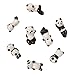 Fonder Mols 8pcs Ceramic Baby Panda Chopstick Rest Spoon Fork Knife Holder