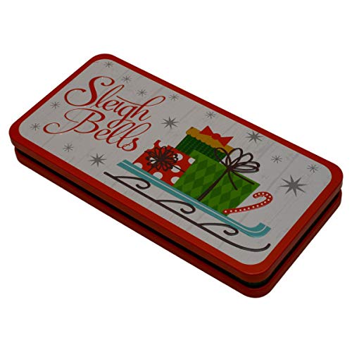 Christmas Gift Card Holders Tin Money Holder with Holiday Designs and Sayings, Rectangle Tins for Gift Giving Cash & Cards on Xmas (Set of 9)