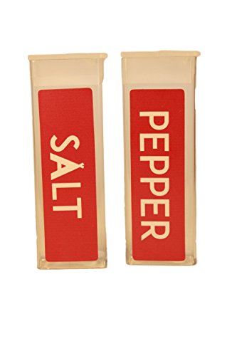 Solid Elements Camping Salt and Pepper Shaker Set, Lightweight, Durable, Pocket Size. for Backpacking, Hiking or RV use. Indoor-Outdoor Cooking and Use, Red