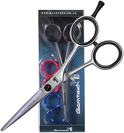 Glamtech One Hairdressing Scissor - Ergonomic Sharp Edged Hairdressers Scissors - Ideal for hairdressing, cutting and styling (7 inch)
