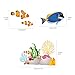 DECOWALL DW4-2001 Coral Reef Fish Kids Wall Stickers Wall Decals Peel and Stick Removable Wall Stickers for Kids Nursery Bedroom Living Room décor