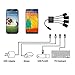 4 in 1 Micro USB HUB Adapter with Power,Mixtecc Charging OTG Host Cable Cord Adaptor Connector for Samsung Galaxy HTC Android Smart Phone Tablet Supports OTG Function