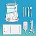 Coredy Oral Irrigator Water Flosser 600ml Professional Counter Top Power Floss Dental Water Jet with 5 Flossing Tips for Teeth, Brace and Bridge, 10 Water Pressure Settings, IPX6 Splashproof