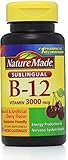 Nature Made Vitamin B-12 3000mcg, Sublingual Lozenges, Cherry 40 ea (Pack of 2)
