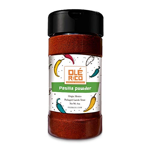 Pasilla Chili Powder 4 oz Ground Chile For Mole Sauce, Taco Seasoning