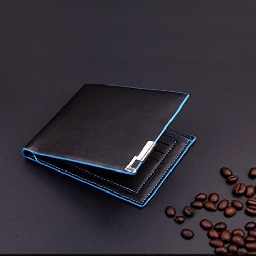 Ziaxa(TM) Fashion Men Wallet Business Stylish Bifold Leather Short Wallet Coin Card Holder Coin Purse Credit/ID Card Case Male Clutch Gift