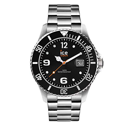 Ice-Watch - Ice Steel Black Silver - Reloj con Correa de Metal