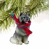 Keeshond Miniature Dog Ornament