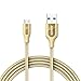 Anker Powerline+ Micro USB The Premium Durable Cable [Double Braided Nylon] for Samsung, Nexus, LG, Motorola, Android Smartphones and More (Golden, 6ft)