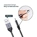 RAMPOW Braided USB C Cables [6.5ft, 2Pack] - USB 3.0 Type C Charging Cable - QC 3.0 Fast USB C Charger Cable for Samsung Galaxy S9/S8/S10/S20/Note 20, Oneplus, LG, Sony, Moto and More - Silver