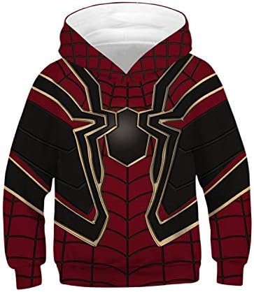 waterlan 3D Print Kids Boys/Girl Avengers Infinity War Spiderman Sweatshirt Pullover Jumper Coat Xmas