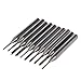 DN 3.175mm Carbide End Mill Engraving Bits CNC PCB Machinery 0.6-1.5mm Cutting (Pack Of 10)