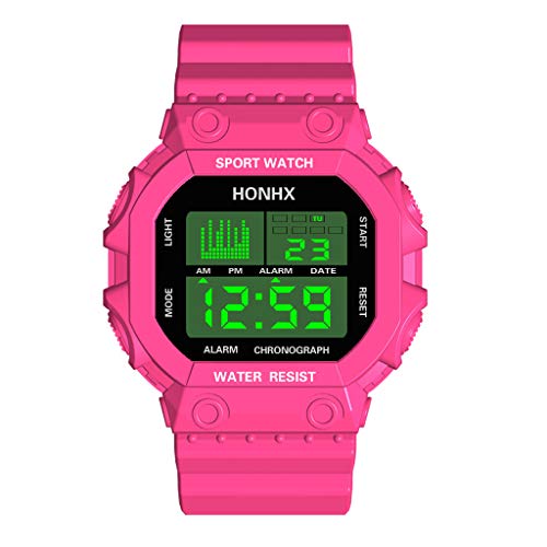 YEZIJIN Multi Function Alarm Clock Calendar Waterproof Sports Fashion Electronic Watch Under 10