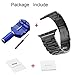 Apple Watch Band, iitee 42 mm iWatch Band Stainless Steel Replacement Strap for Apple Watch Series 3 Series 2 Series 1- Space Gray