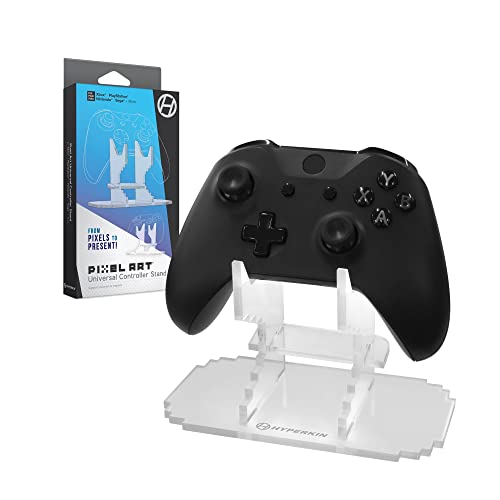 Hyperkin Pixel Art Universal Controller Stand / ピクセル・アート コントローラ スタンド クリア Xbox® / PlayStation® / Switch® / More あなたの推しを飾る"魅せる"コントローラースタンド
