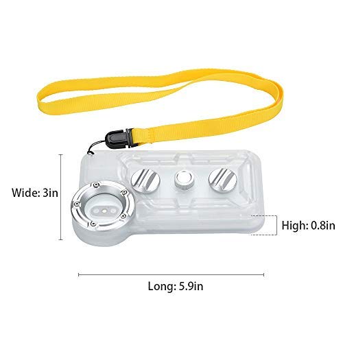 Underwater Photography Waterproof Phone Case Pouch for iPhone XSMAX Enhanced Underwater Cell Phone Dry Bag with Armband O Lens Ring Full Sealed Waterproof Case IPX8 Certified