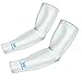 Arm Sleeves with Anti-Slip, UV Protection, Best Sports Compression Shooter Cooling Sleeve for Men, Women and Kids (White, S)