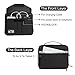 Electronics Organizer, Jelly Comb Double Layer Electronic Accessories Travel Gadget Shockproof & Waterproof Carry Bag for Cables/Hard Drive/Laptop Accessories/iPad Pro 11''and More-(Black Oversize)