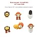 Easter Day Gifts, 30 Pack Premium Novelty Animal Erasers Collectible Set of Adorable Japanese Style, Amazing Variety with No Duplicates, Best Puzzle Toys for Kids Party (Animal Erasers 30 Pack)