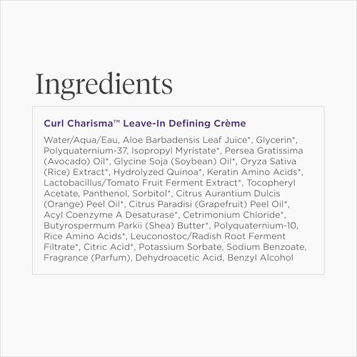 Briogeo Curl Charisma Rice Amino + Avocado Leave-In Defining Crème, Anti Frizz Hair Styling Moisturizer, Leave In Cream for Wavy, Curly, Coily Hair, Boosts Hydration, Vegan, Cruelty-Free