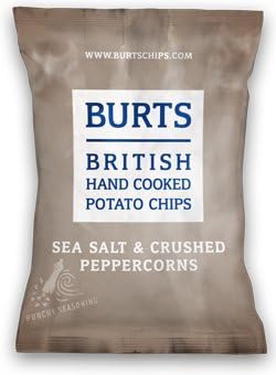 Burt's Chips Sea Salt & Crushed Peppercorns (150g x 10)