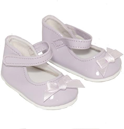 Lavender Ankle Strap Shoe with Bow for 18 Inch Dolls Like American Girl